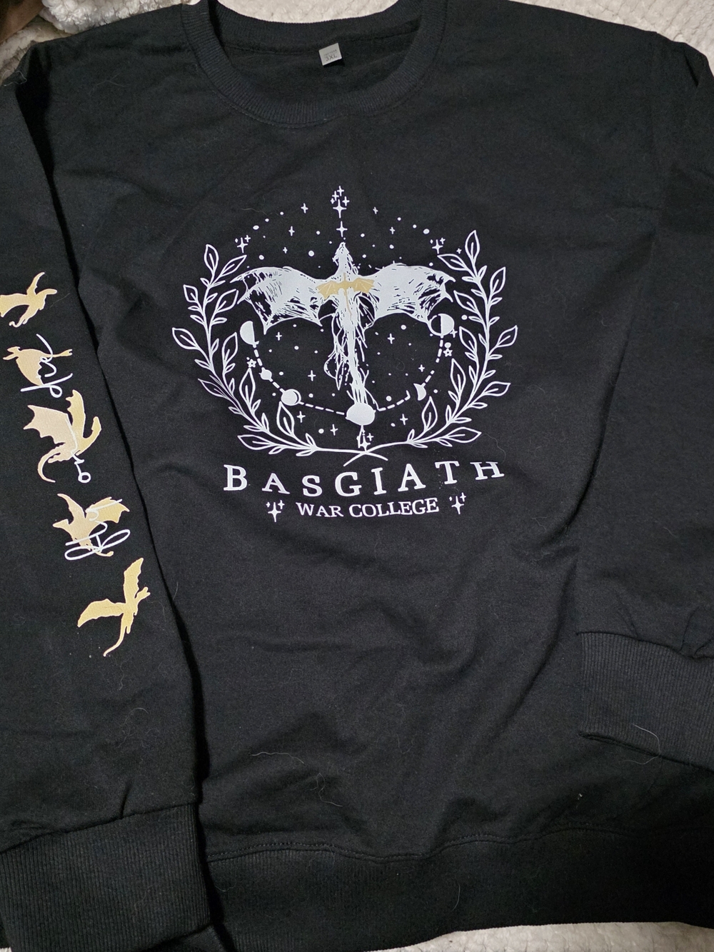Fourth Wing- Basgiath War College Black Sweatshirt